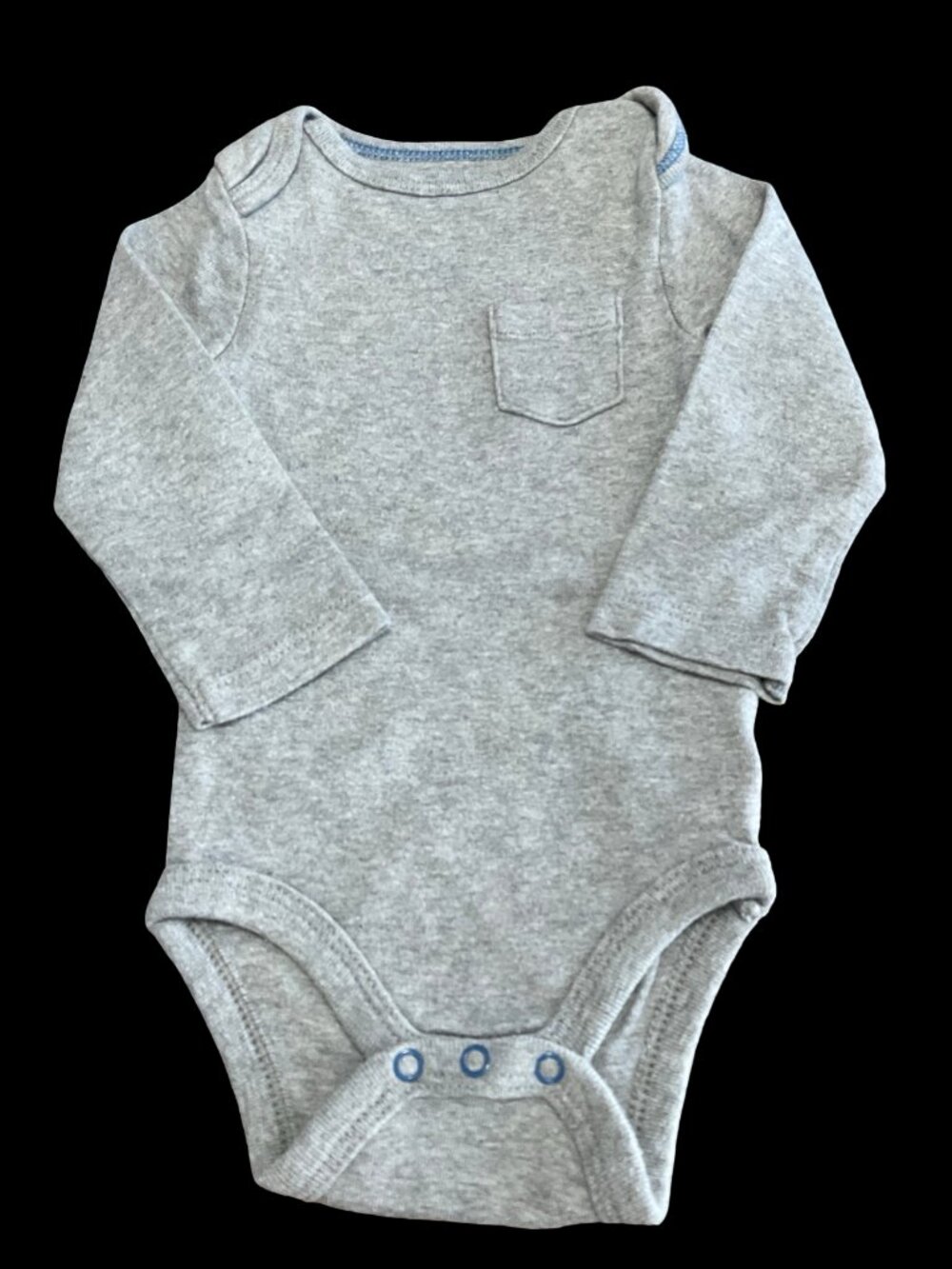 👣 10/$25  - Grey Long Sleeve Onesie